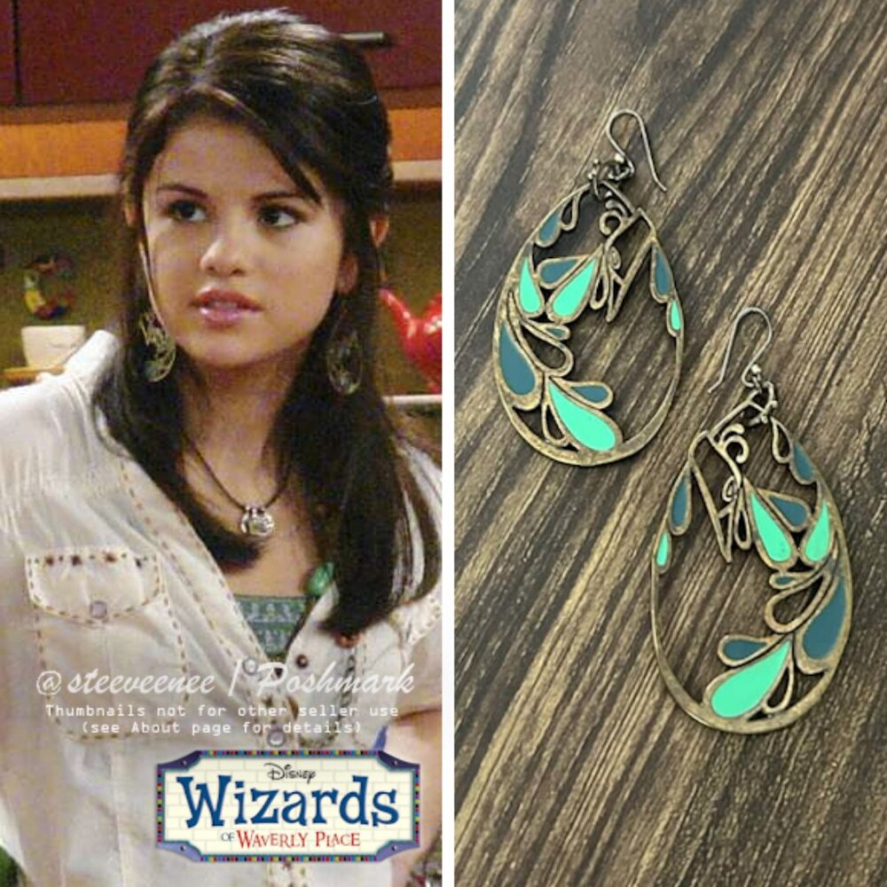 Turquoise Peacock Drop Earrings ASO Alex Russo